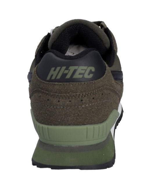 Hi-tec Black Silver Shadow Pu Wildleder/Polyester Dunkel Schnürschuhe