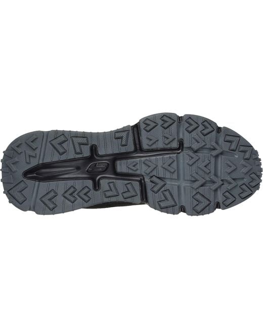 Skechers Skech-Air Sleek Envoy Leder Herren Schwarze Wanderschuhe in Blue für Herren