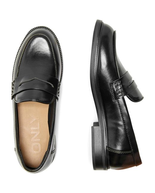 ONLY Black Lux-1 Synthetic Loafers