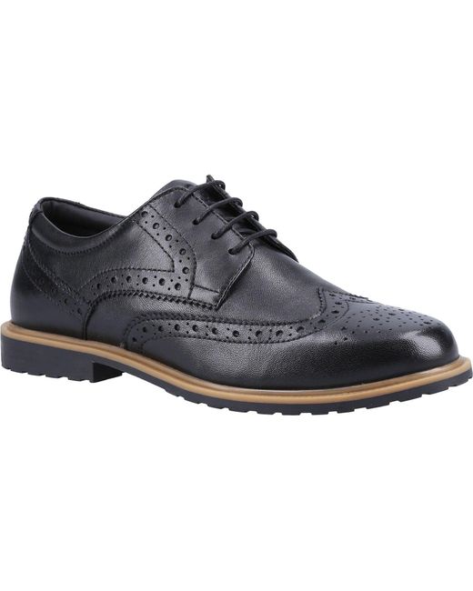 Hush Puppies Blue Verity Leather Brogues Shoes