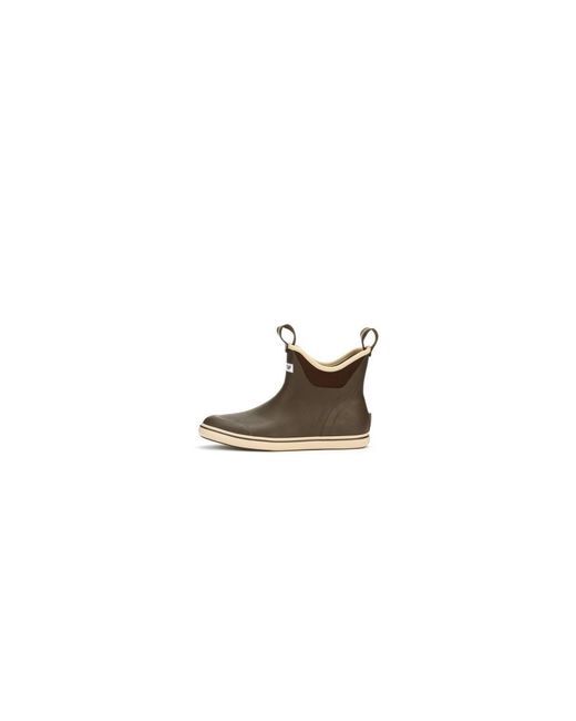 XtraTuf Brown Ankle Deck Rubber Wellington Boots