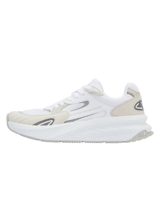 EA7 White Crusher Sonic Mix Men's Trainers for men