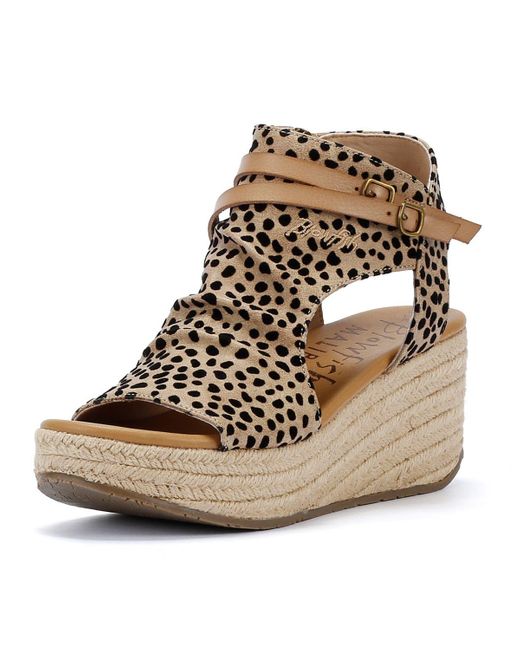 Blowfish Brown Lacey Women's Leopard Sandals