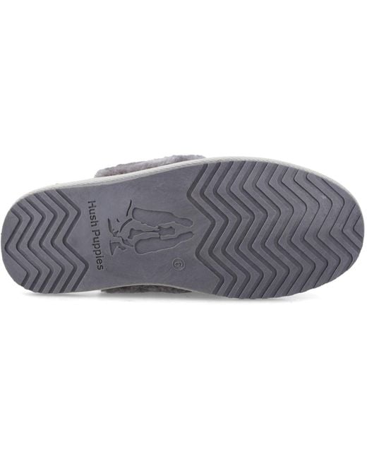 Hush Puppies Gray Arianna Cord Polyester Slippers