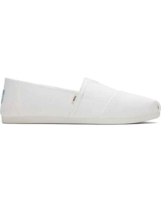 TOMS White Alpargata 100% Cotton Men's Espadrilles for men