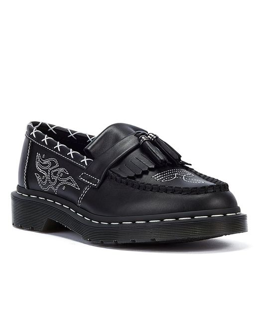 Chaussures Confortables En Cuir Adrian Loafer Gothic Wanama. Dr. Martens en coloris Black