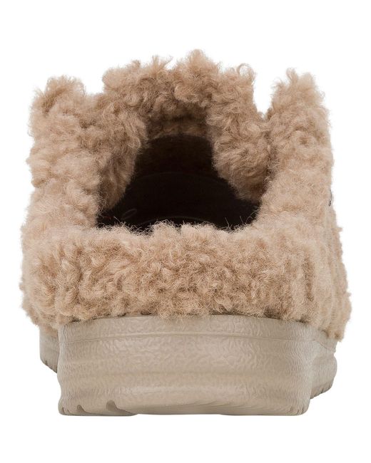 HeyDude Natural Wendy Synthetic Timber Wolf Mules