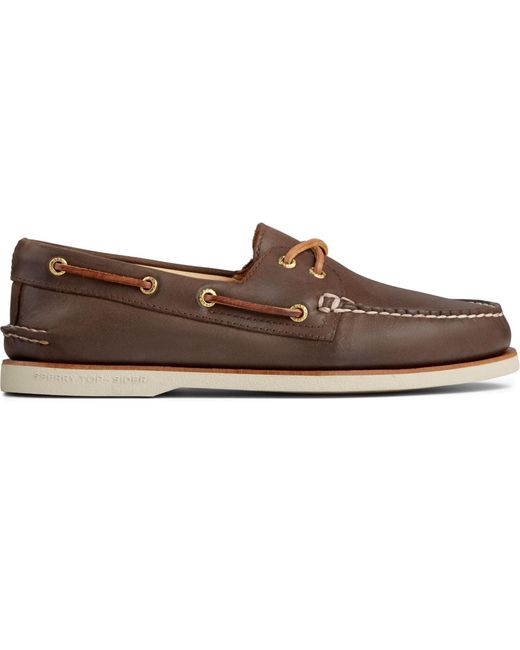Sperry Top-Sider Brown Cup Authentic Original Leder Braune Bootsschuhe