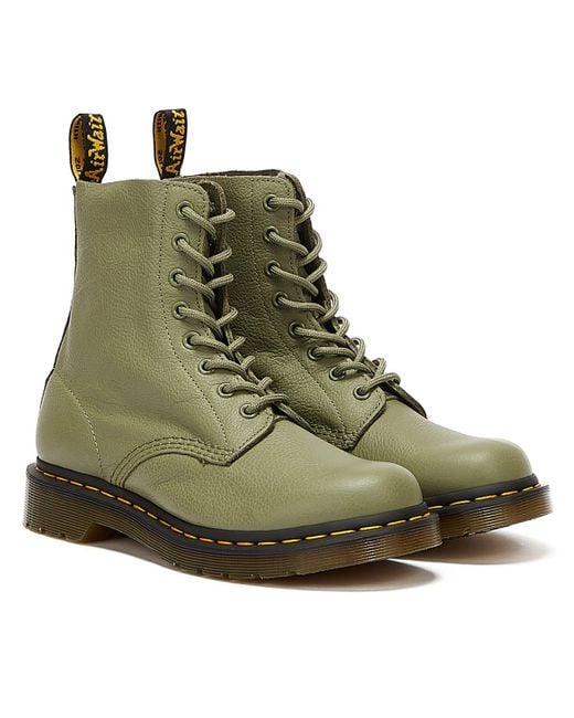 Dr. Martens Dr. Martens 1460 Pascal Virginia Khaki Green Boots