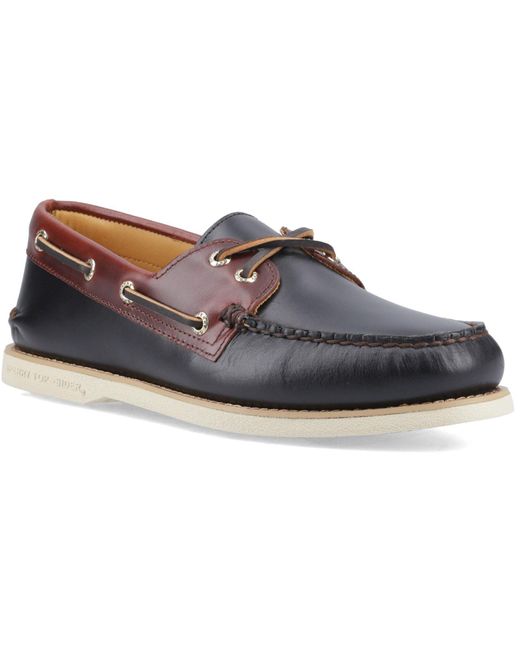 Sperry Top-Sider Blue Authentic Cup Leather Boat Shoes for men