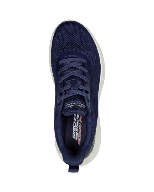 Skechers Blue Bobs Squad Waves 117470-Nvy Lace Up Shoes