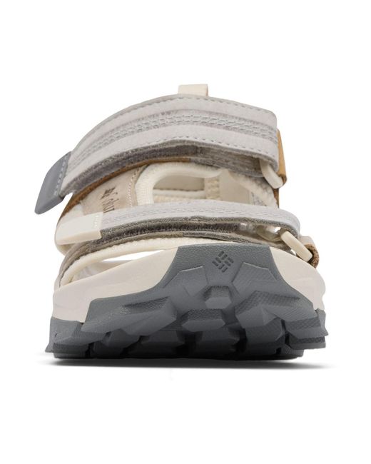 Columbia Gray Peakfreak Rush Leather Dark Stone/Quarry Sandals