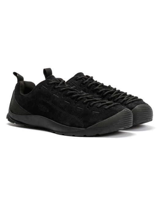 Keen Black Jasper Suede Hairy Trainers for men