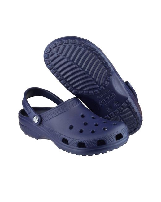CROCSTM Blue Classic Croslite Rubber Clogs