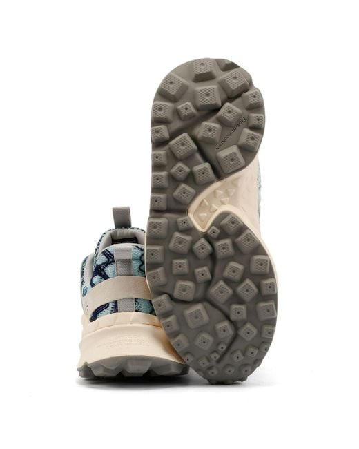 Flower Mountain Blue Kotetsu Knit Aztec Trainers