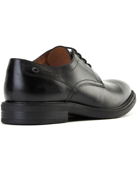 Base London Black Durham Leather Lace-Up Shoes for men
