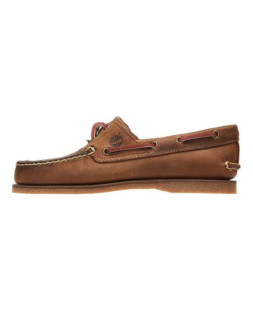 Classic boat full grain chaussures Timberland pour homme en coloris Brown
