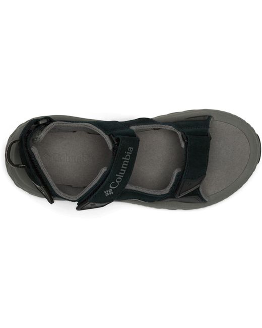Columbia Black Konos Hiker 3-Strap Polyester Sandals for men