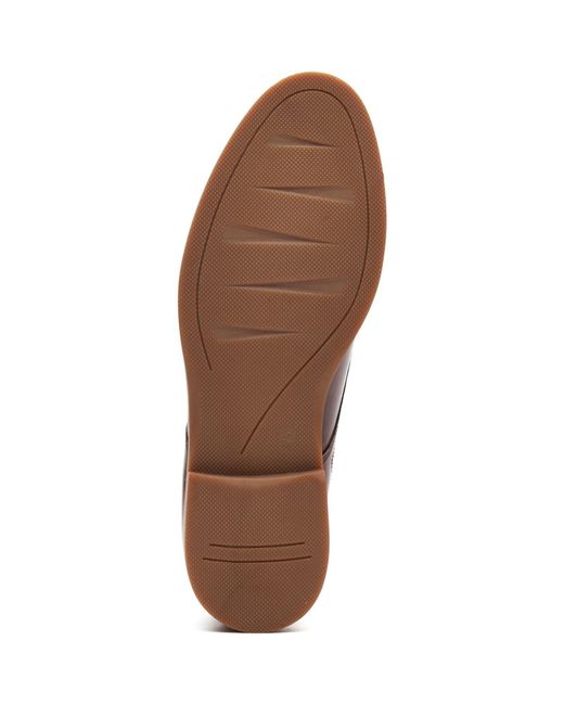 Base London Brown Strand Lace Up Leather Burnt Lace-Up Shoes for men