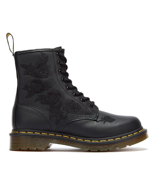 Dr. Martens Black 1460 Vondo Floral Softy Stiefel