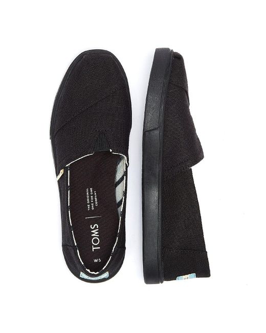 black heritage canvas women's platform espadrilles