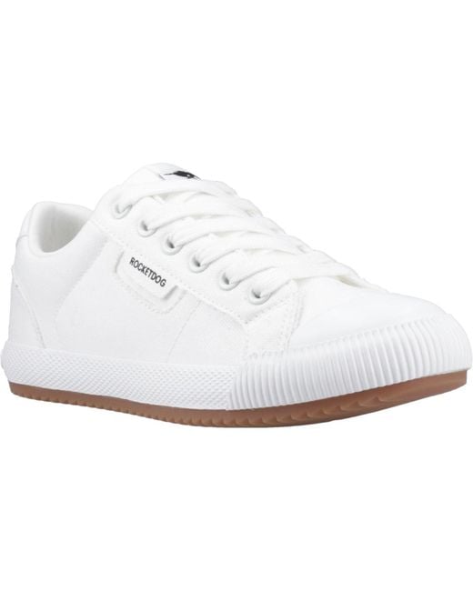 Rocket Dog White Cheery Low Cotton Trainers