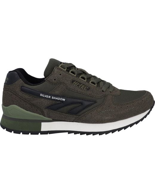 Hi-tec Black Silver Shadow Pu Wildleder/Polyester Dunkel Schnürschuhe