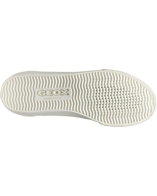 Geox White D Emmeleny Optic/Light Trainers
