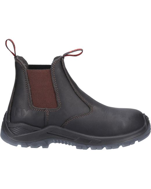 Hard Yakka Black Banjo Leather Safety Boots