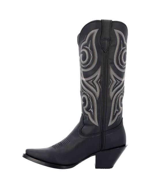 Durango Black Crush Faux Leather Boots for men