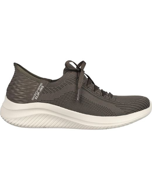 Skechers Black Ultra Flex 3.0 Brilliant Path 149710-Olv Slip On Shoes