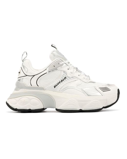 Buffalo White Truck Damen Weiße Turnschuhe
