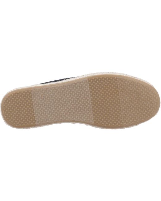 TOMS Blue Santiago Mule Textile Metallic Slippers