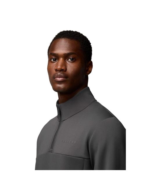 Castore Black Scuba 1/4 Zip Polyester Sweatshirt for men