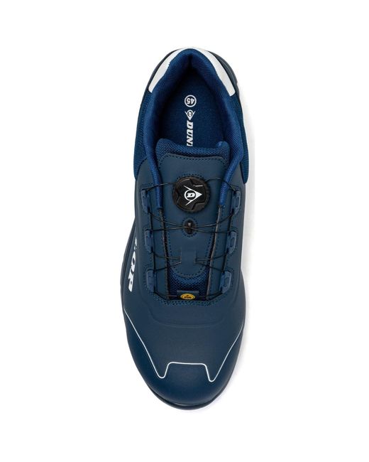 Dunlop Blue Matt Microfiber Safety Trainers for men