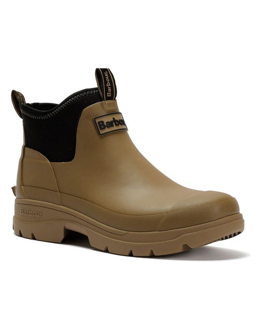 Barbour Green Ridge Oak Ankle Wellington Boots for men