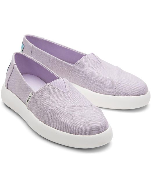 TOMS Purple Alpargata Mallow Jute Women's Espadrilles