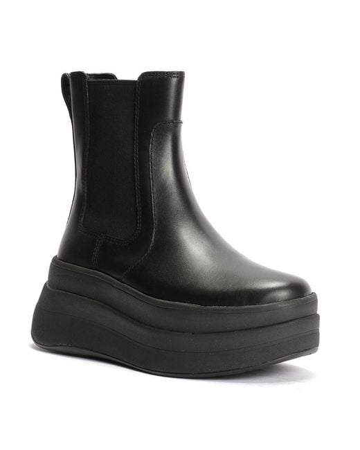 Fitflop Black F-Mode Leather Boots
