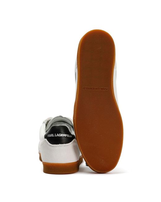 Karl Lagerfeld Natural Kandidate Nft Leather Trainers