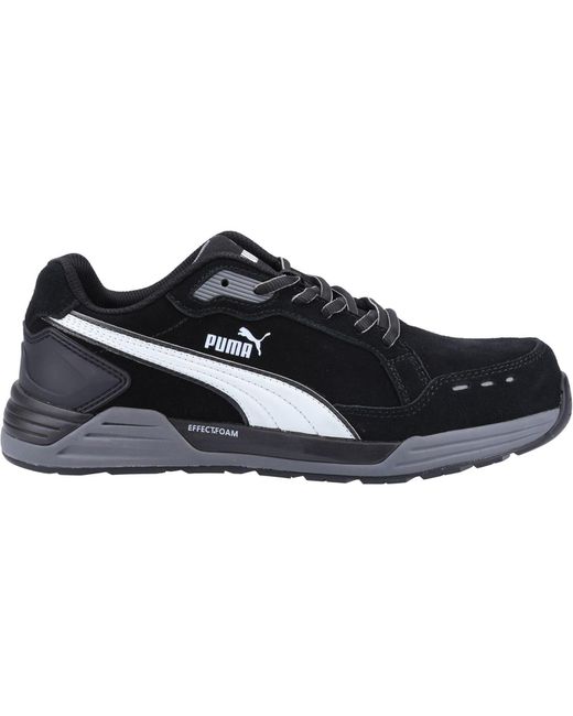 PUMA Black Airtwist Low S3 Suede Safety Sneakers for men