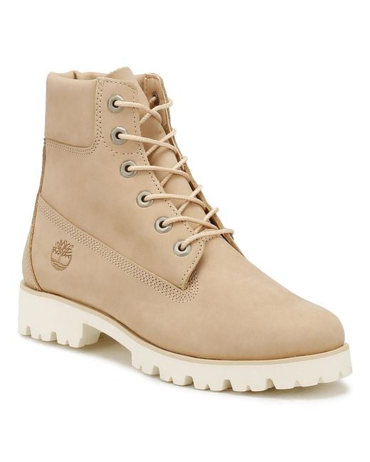 Timberland Natural Womens Apple Blossom Beige Heritage Lite Boots Women's Mid Boots In Beige