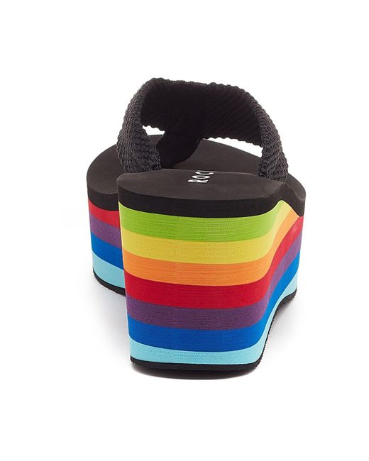 Rocket Dog Blue Crush Cotton Wedges