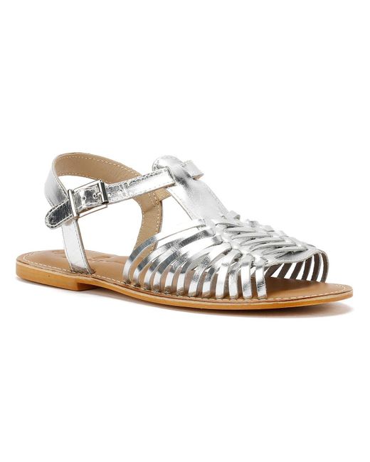 Tower London Metallic Tower London Hurache Leather Sandals