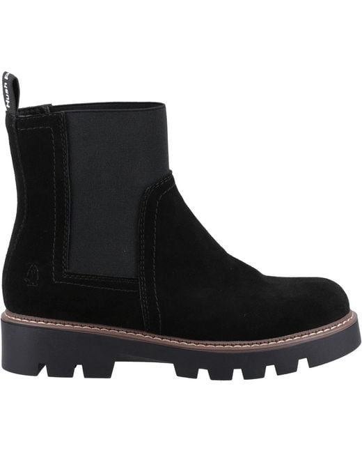 Hush Puppies Black Adeline Suede Women's Boots