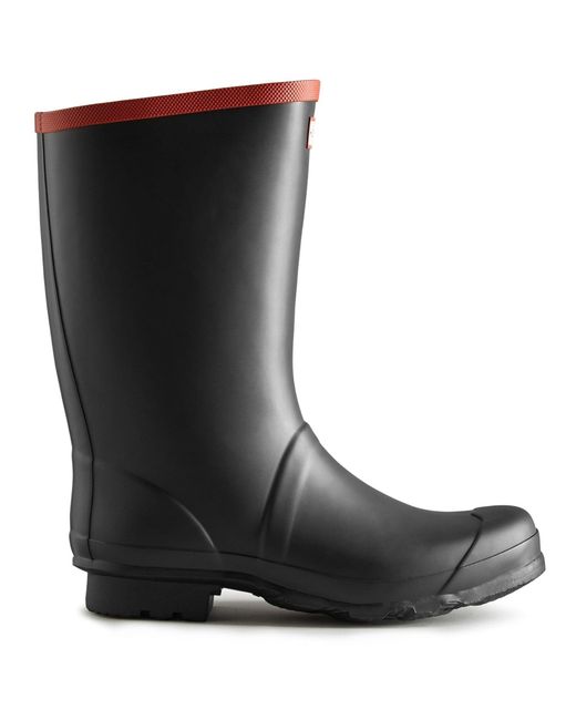 Hunter Black Argyll Full Knee Wellington