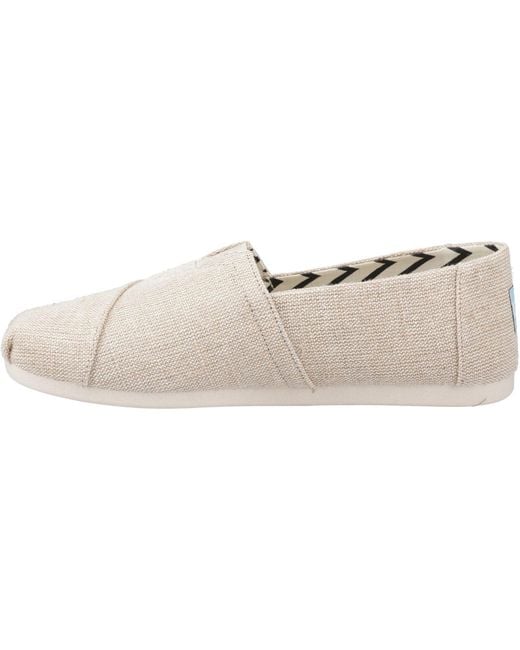 TOMS White Alpargata Jute Undyed Espadrilles Canvas for men