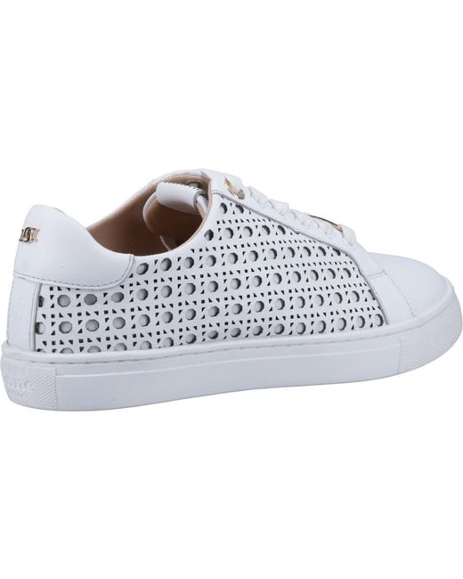 Dune White Ease Leather Trainers