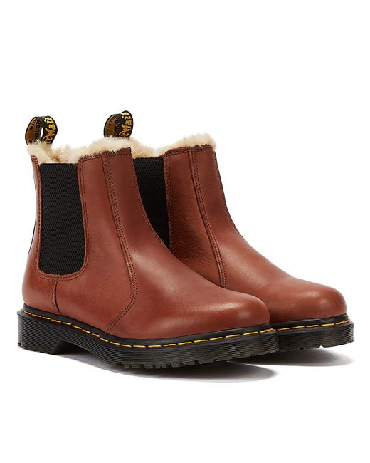 Dr. Martens Dr marten leonore saddle helle hufschmiedstiefel in Braun |  Lyst AT