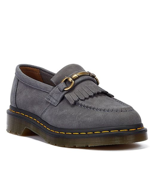 Adrian Snaffle Nubuck Chaussures Confort En Denim Dr. Martens en coloris Gray