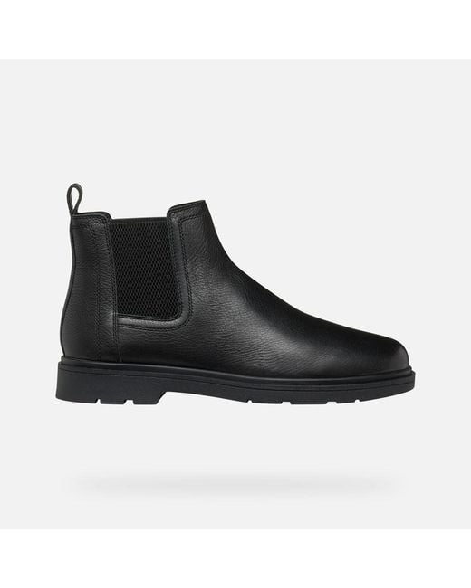 Geox Spherica Ec1 C Tumble Leder Stiefel in Black für Herren